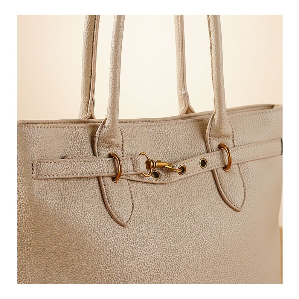 SJ Women's Hand Bag, Apricot, 2 9048S - Image 3