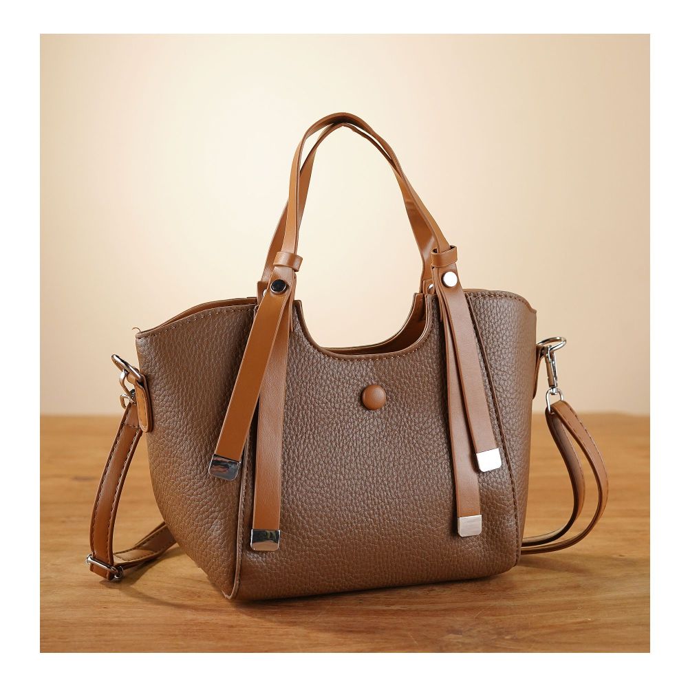 SJ Women's Hand Bag, Brown, 2078S - Main Image