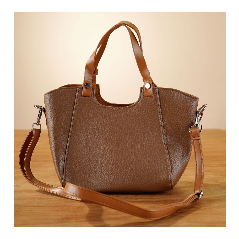 SJ Women's Hand Bag, Brown, 2078S - Image 2