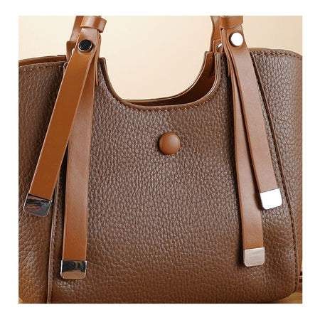SJ Women's Hand Bag, Brown, 2078S - Image 3