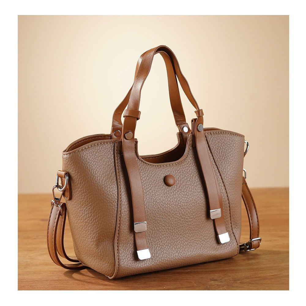 SJ Women's Hand Bag, Khakhi, 2078S - Main Image
