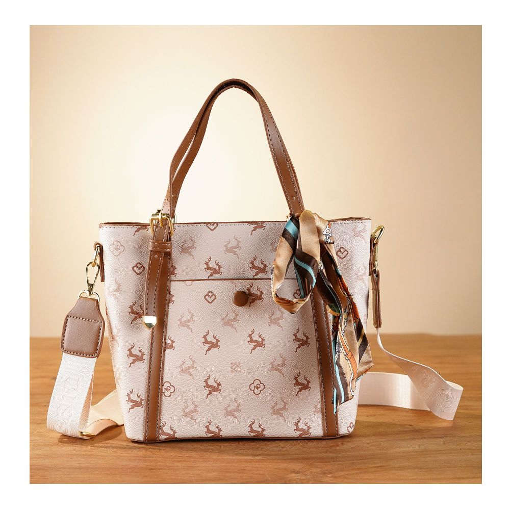 SJ Women's Hand Bag, Brown, 8525S - Main Image