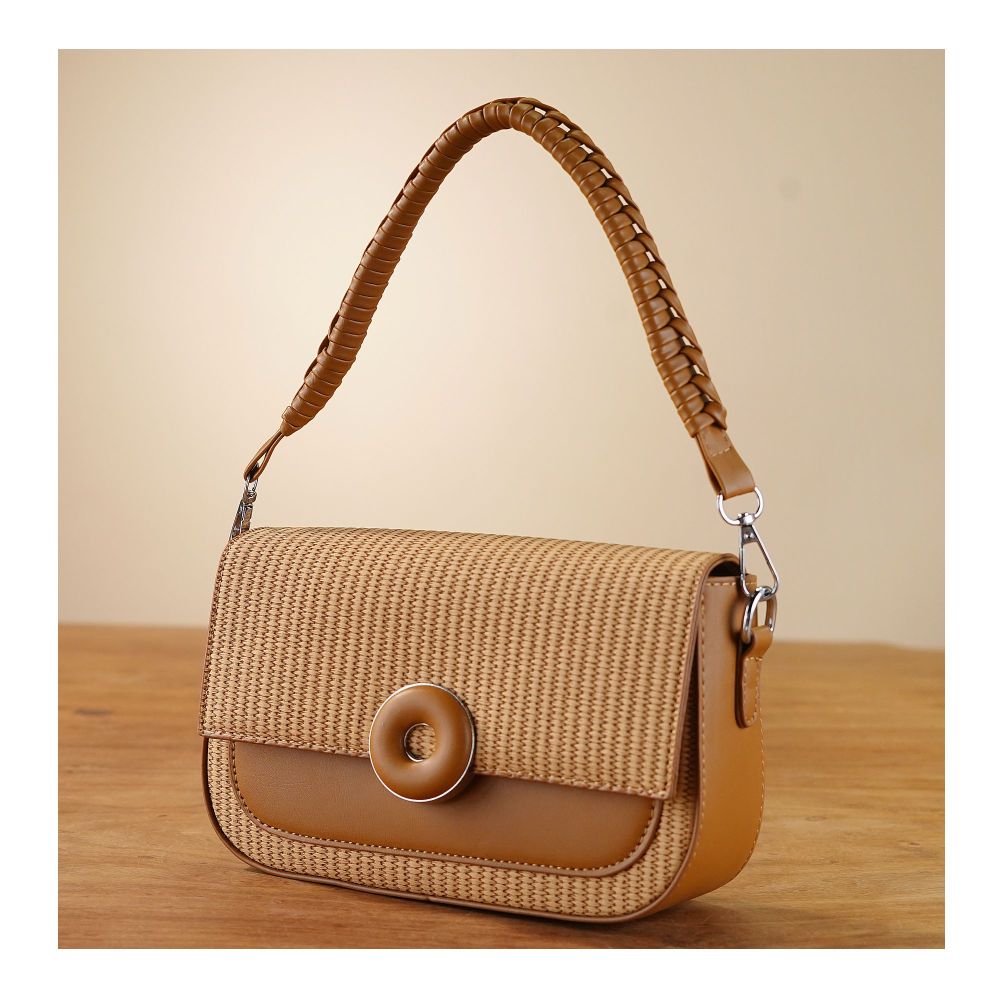 SJ Women's Hand Bag, Brown, 8802S - Main Image