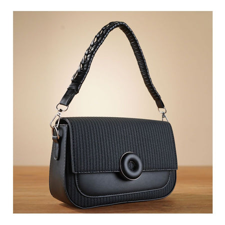 SJ Women's Hand Bag, Black, 8802S - Main Image