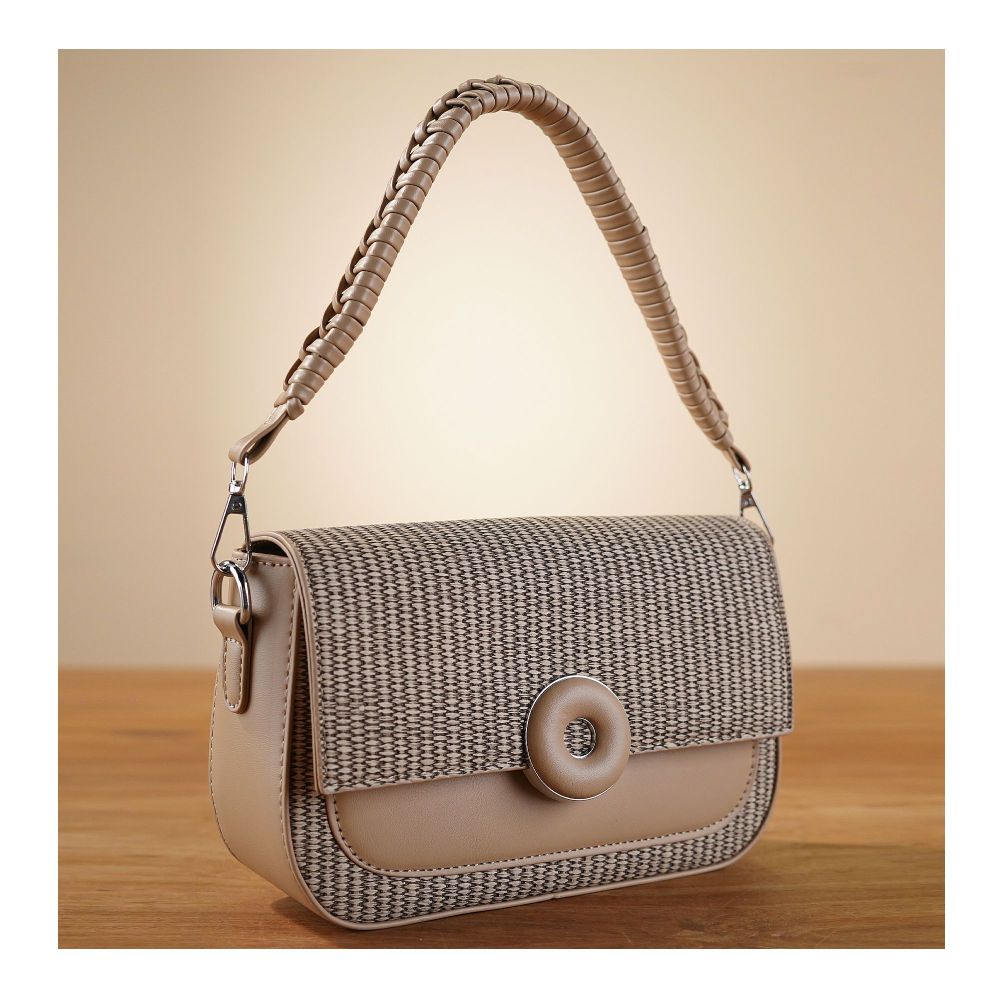 SJ Women's Hand Bag, Khakhi, 8802S - Main Image
