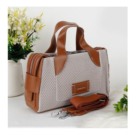 SJ Women's Hand Bag, Off White, GL24106S - Main Image