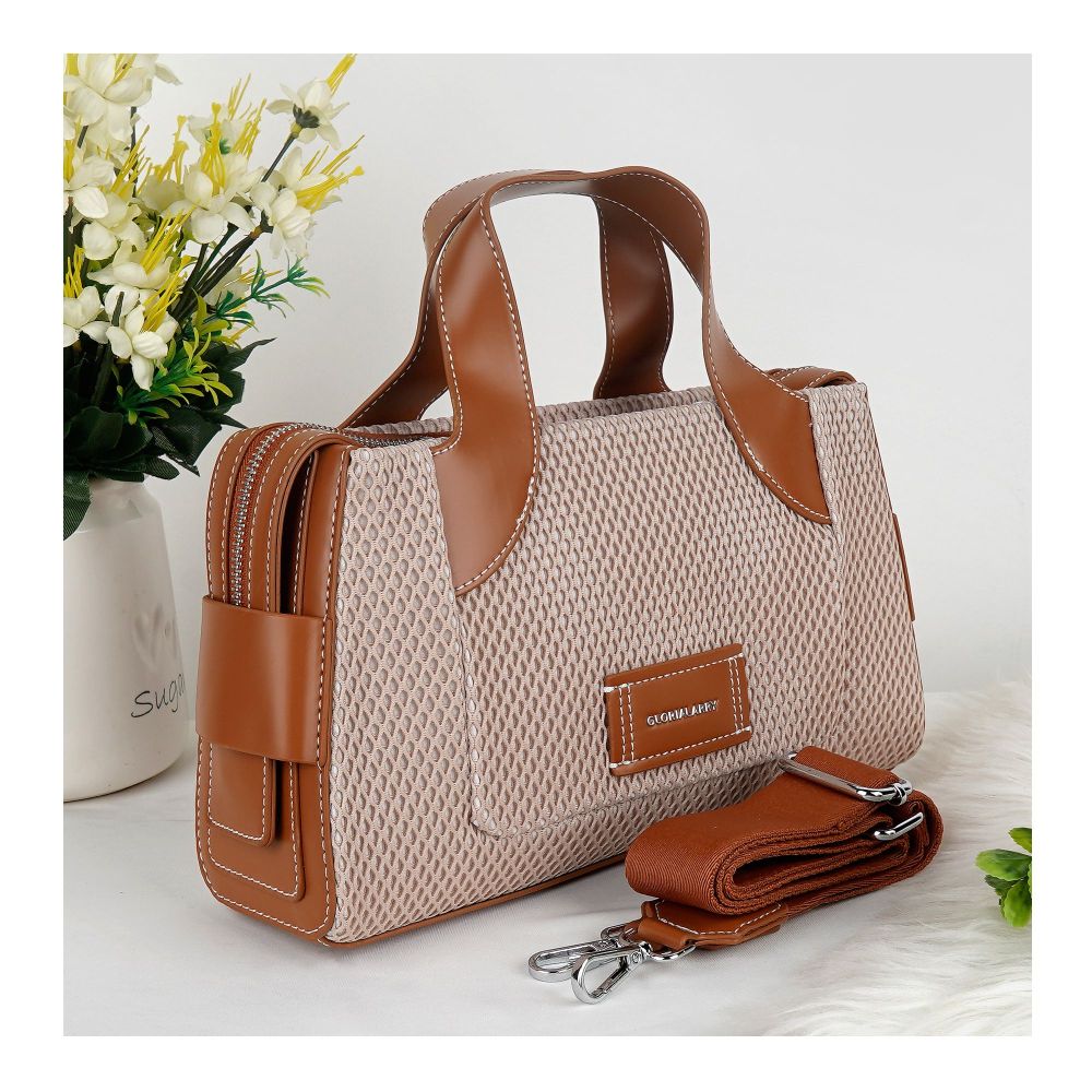 SJ Women's Hand Bag, Apricot, GL24106S - Main Image