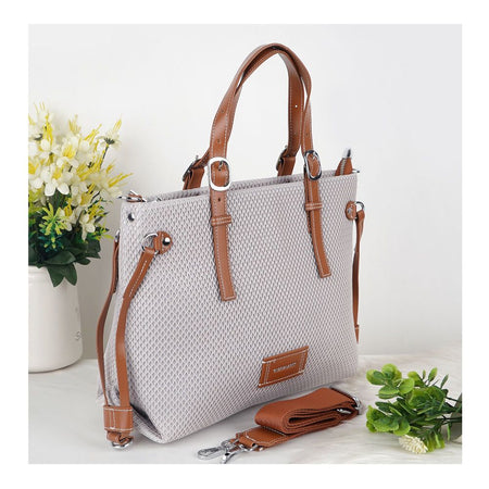 SJ Women's Hand Bag, Off White, GL24105 - Main Image