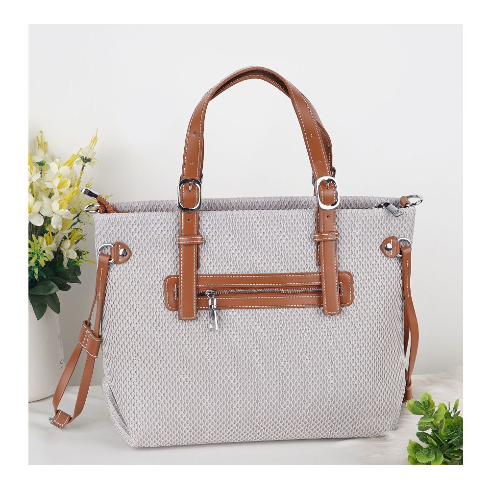 SJ Women's Hand Bag, Off White, GL24105 - Image 2