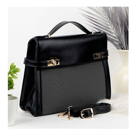 SJ Women's Hand Bag, Black, B835S - Main Image