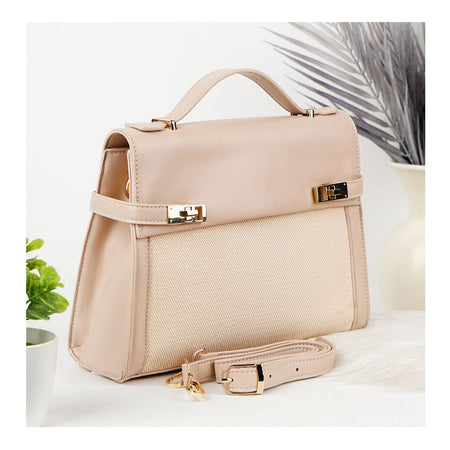 SJ Women's Hand Bag, Off White, B835S - Main Image