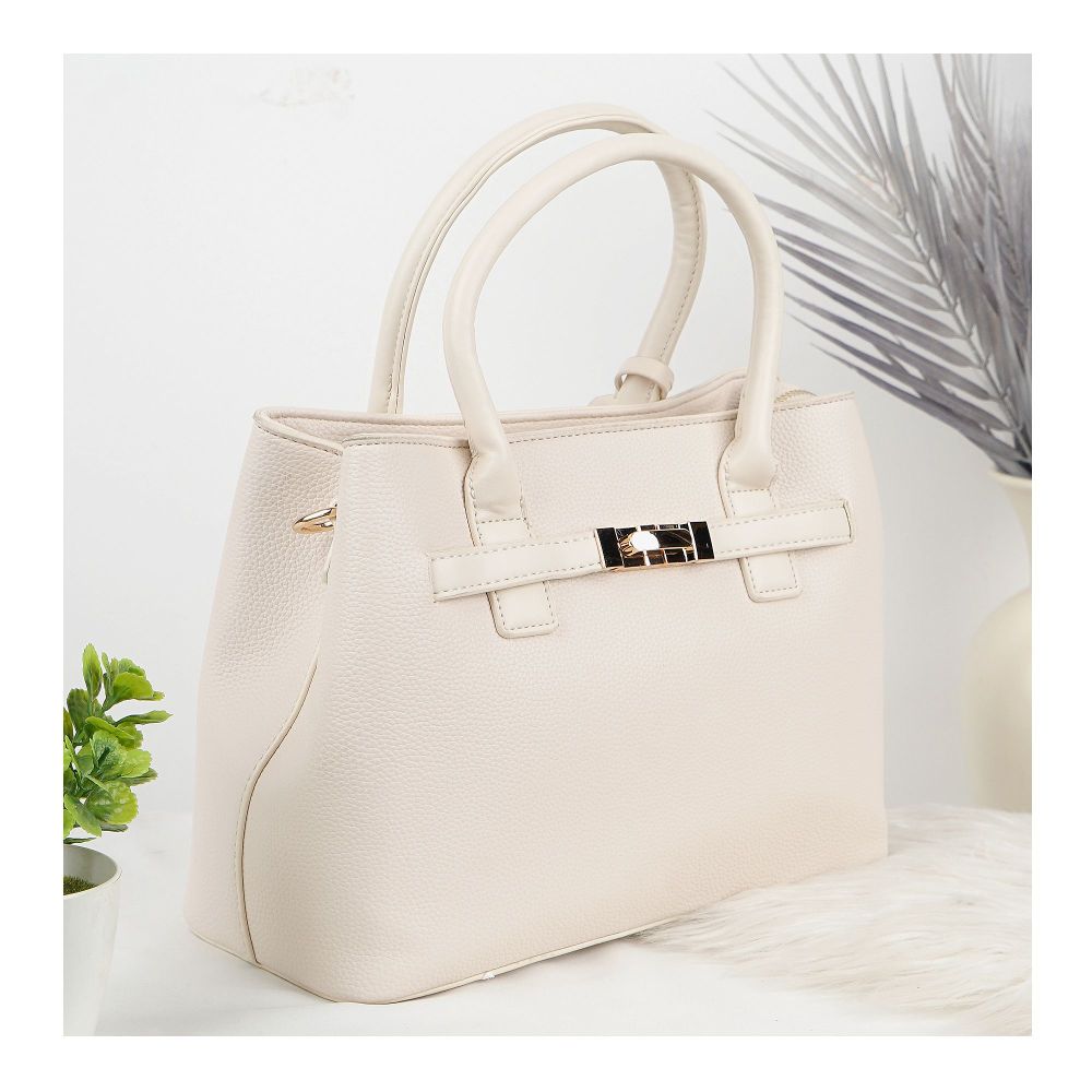 SJ Women's Hand Bag, Off White, 8300S - Main Image