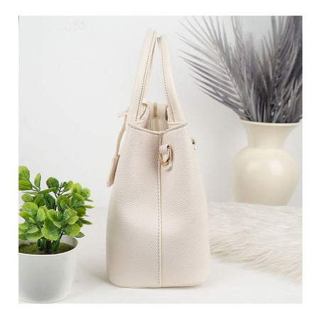 SJ Women's Hand Bag, Off White, 8300S - Image 2
