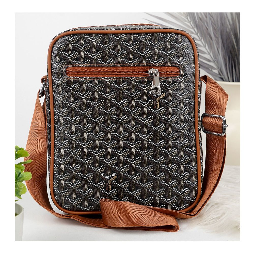 SJ Women's Crossbody Bag, Brown, 0514C - Image 2