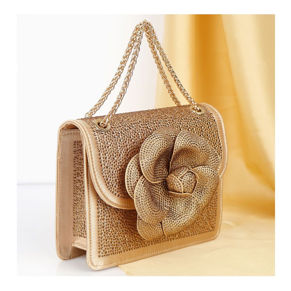 SJ Women's Bridal Clutch, Gold, XS-500BC - Main Image