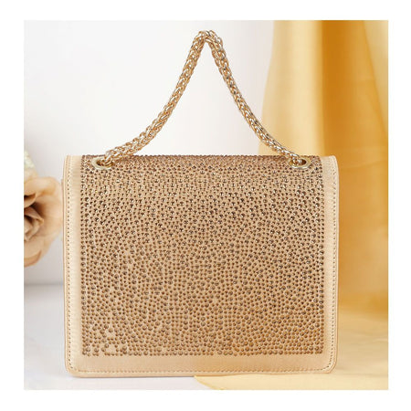 SJ Women's Bridal Clutch, Gold, XS-500BC - Image 3