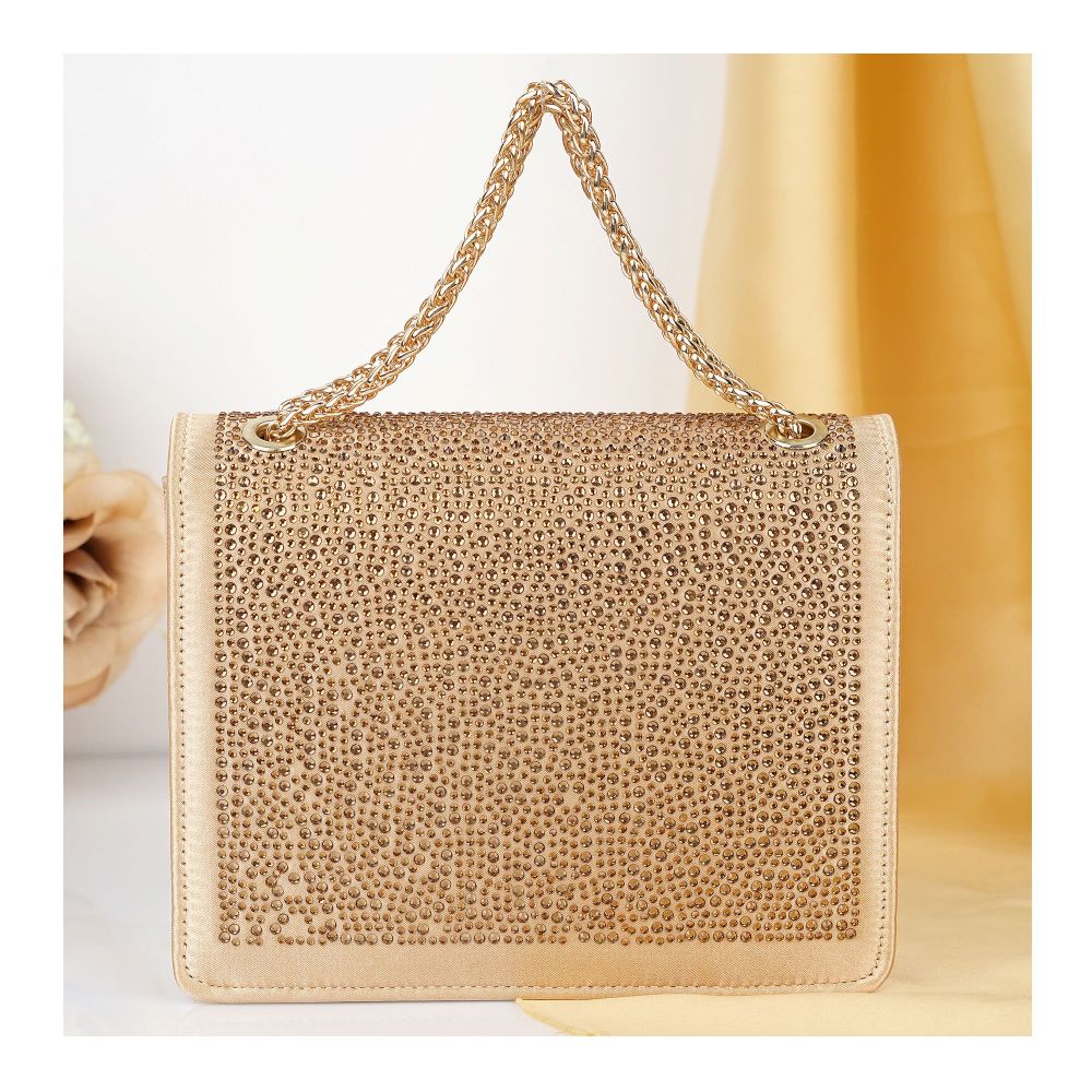 SJ Women's Bridal Clutch, Gold, XS-500BC - Image 3