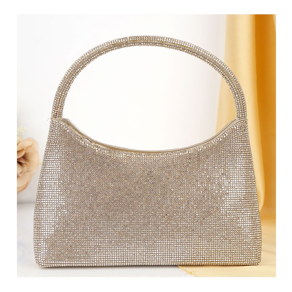 SJ Women's Bridal Clutch, Gold, 128SBC - Image 2