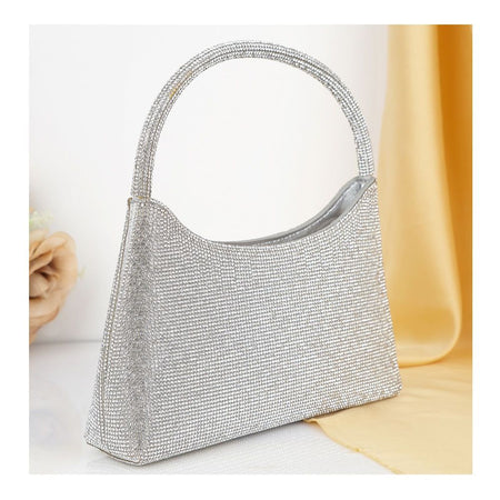 SJ Women's Bridal Clutch, Silver, 128SBC - Main Image