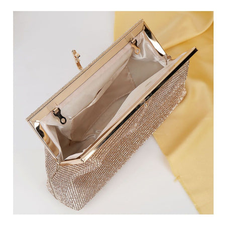 SJ Women's Bridal Clutch, Champagne, T-566BC - Image 3