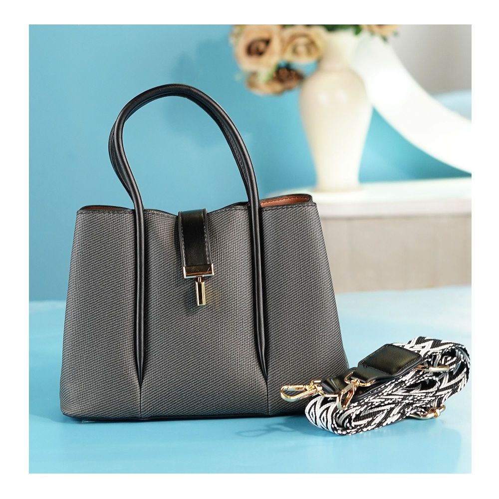 SJ Women's Hand Bag, Black, 18269S - Image 2