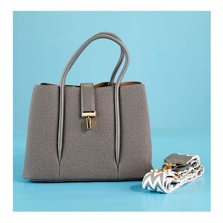 SJ Women's Hand Bag, Grey, 18269S - Image 2