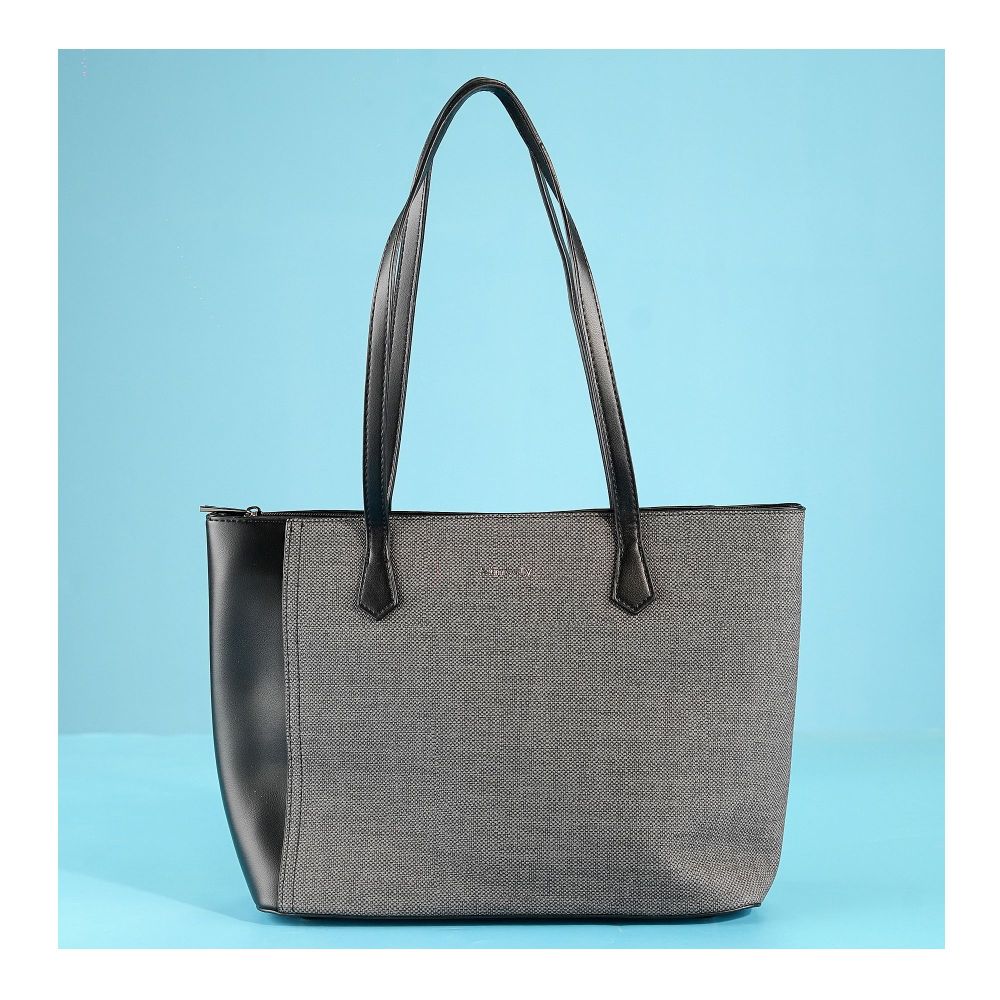 SJ Women's Hand Bag, Black, AM2315PU - Image 2
