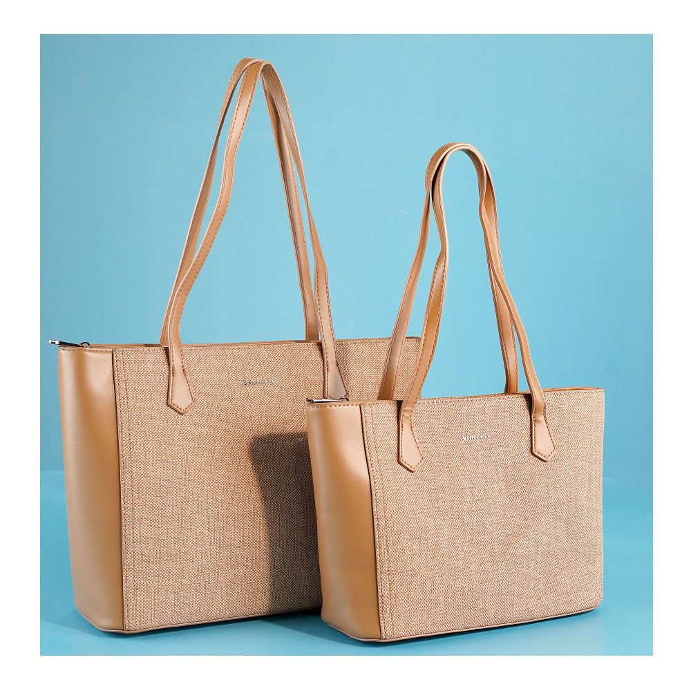 SJ Women's Hand Bag, Khakhi, AM2315PU - Main Image