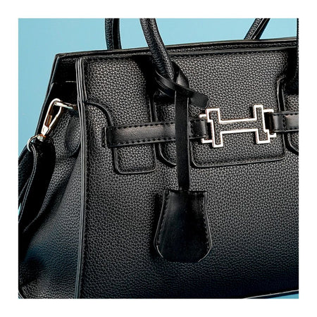 SJ Women's Hand Bag, Black, 8302S - Image 2