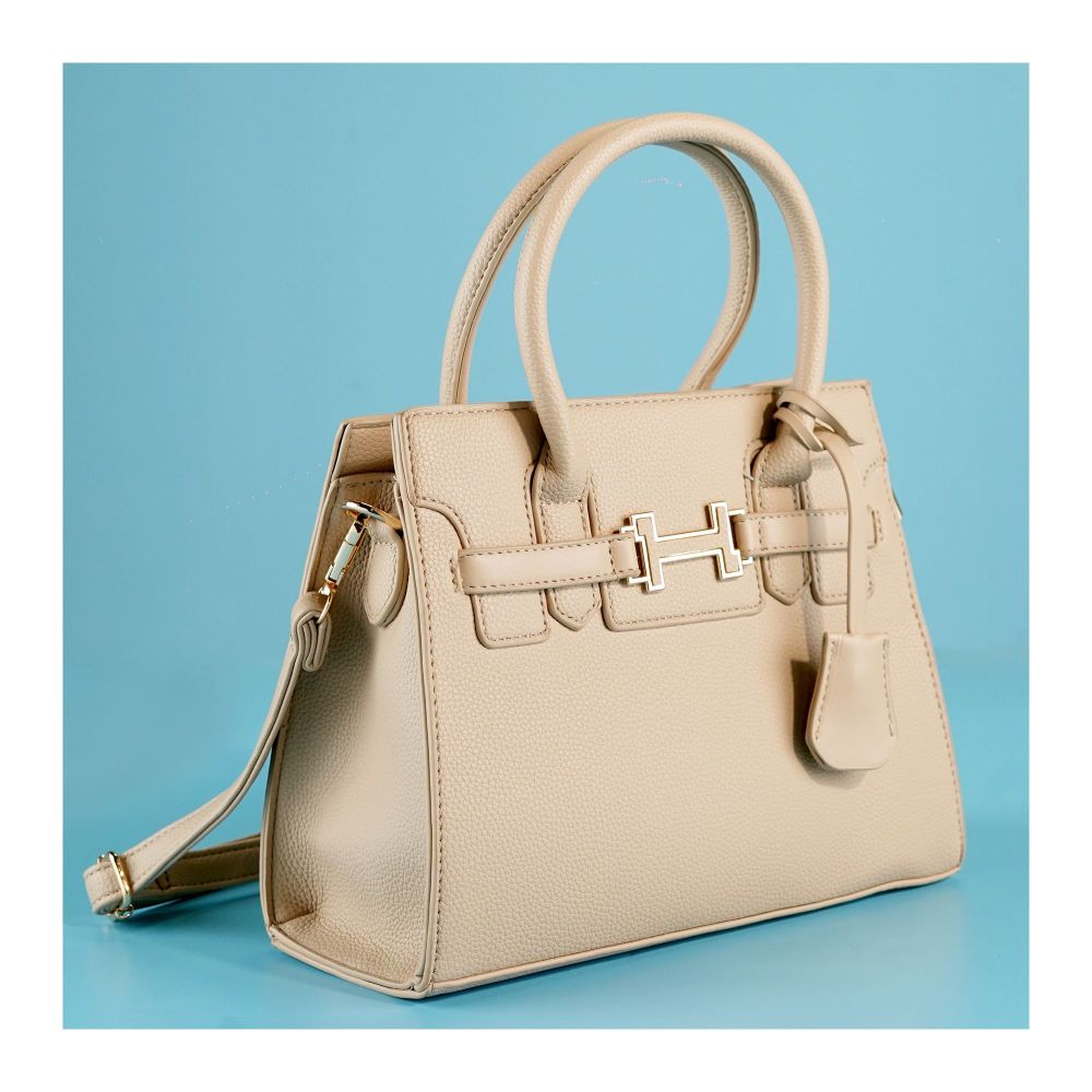 SJ Women's Hand Bag, Beige, 8302S - Main Image