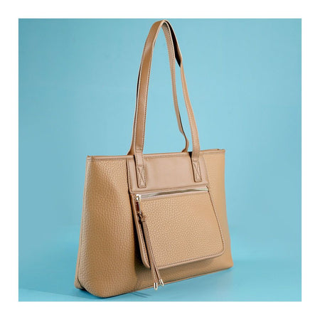 SJ Women's Hand Bag, Khakhi, 992S - Main Image