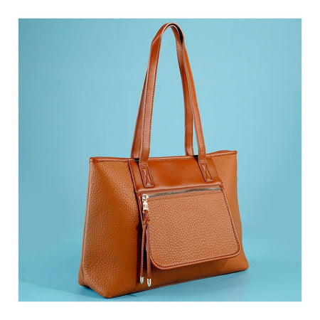 SJ Women's Hand Bag, Brown, 992S - Main Image