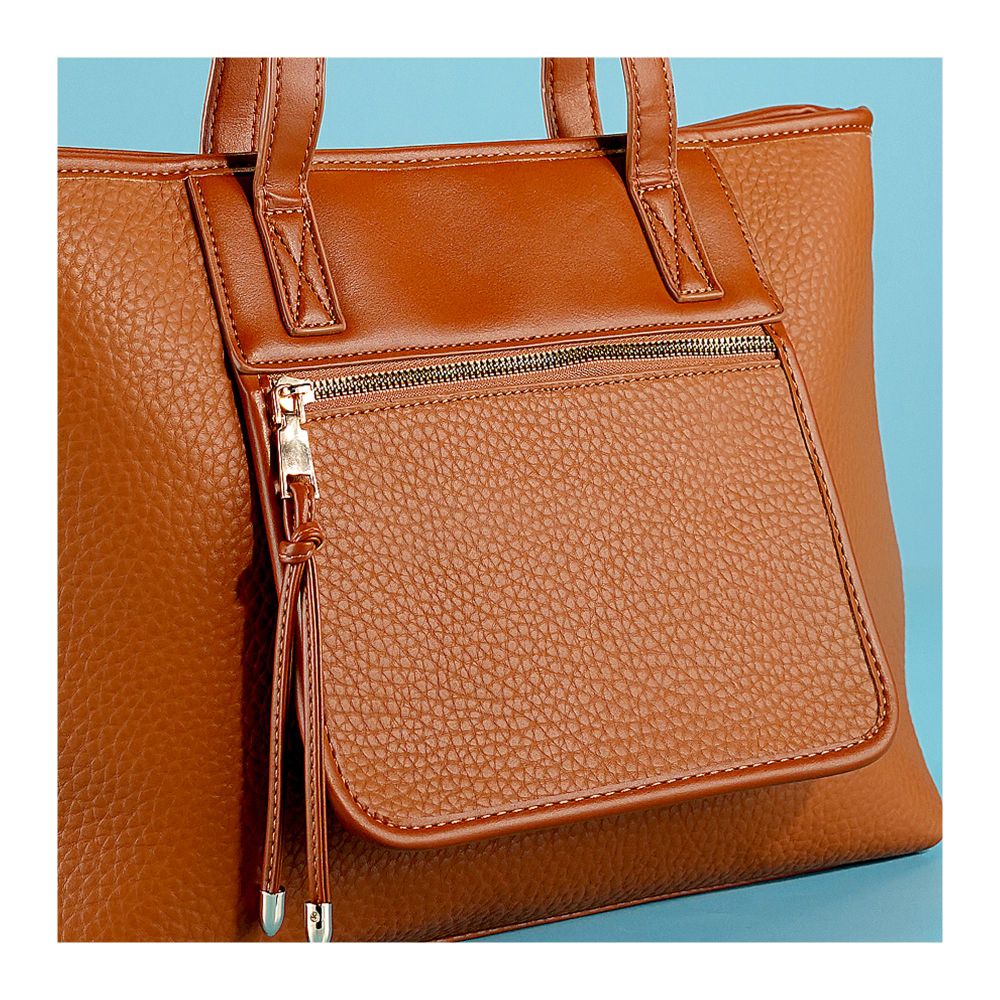 SJ Women's Hand Bag, Brown, 992S - Image 2