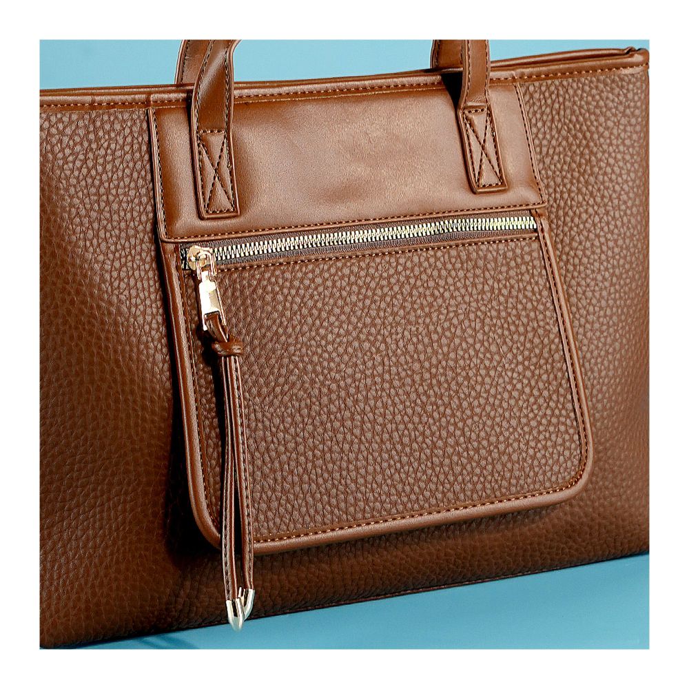 SJ Women's Hand Bag, Coffee, 992S - Image 2