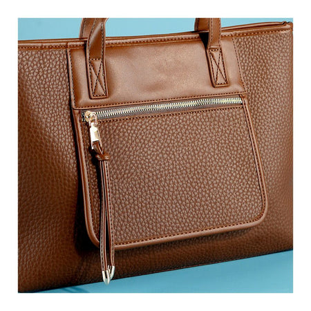 SJ Women's Hand Bag, Coffee, 992S - Image 2