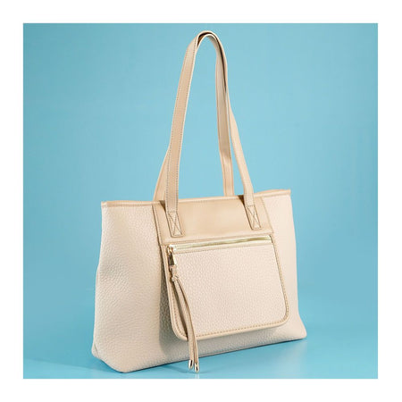 SJ Women's Hand Bag, Beige, 992S - Main Image