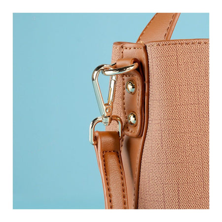 SJ Women's Hand Bag, Brown, P1239 - Image 2