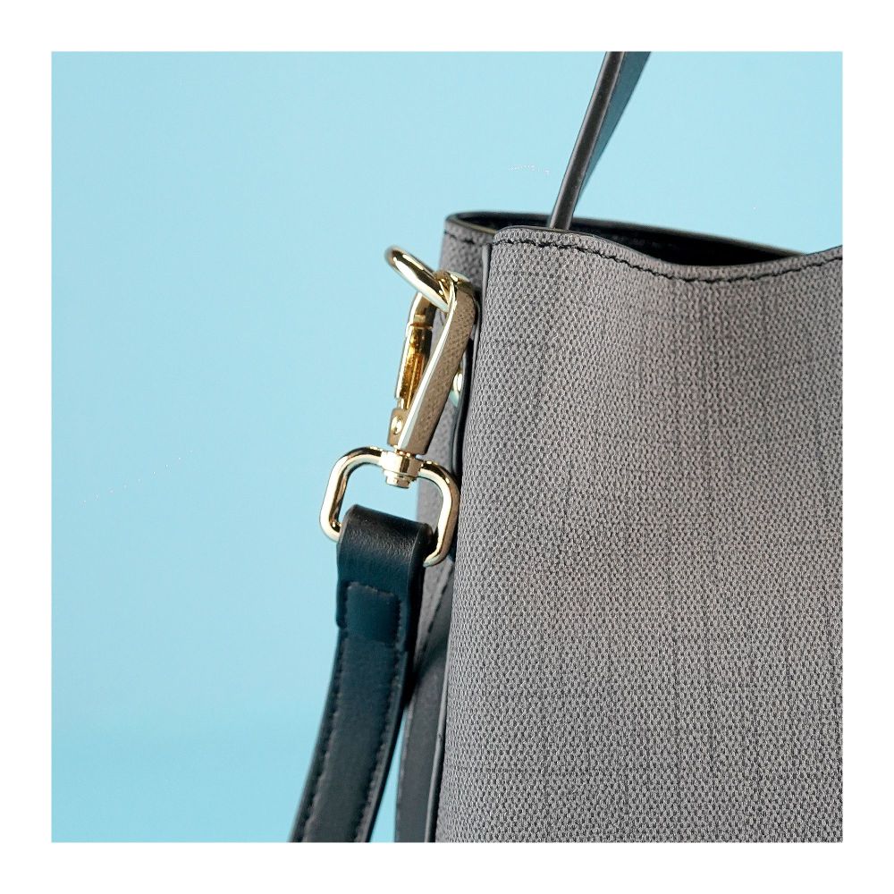 SJ Women's Hand Bag, Black, P1239 - Image 2