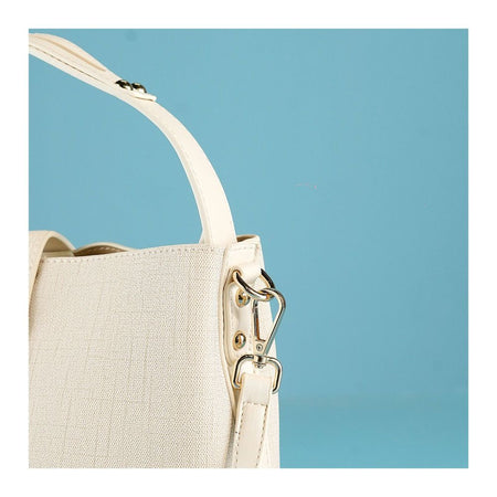 SJ Women's Hand Bag, Off White, P1239 - Image 2