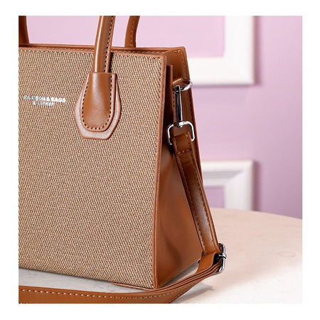 SJ Women's Hand Bag, Brown, 1809S - Image 3