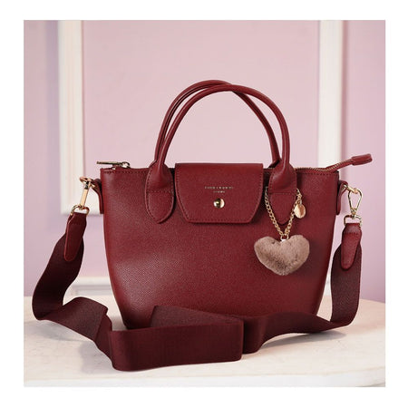 SJ Women's Hand Bag, Red, CM7332-1 - Main Image