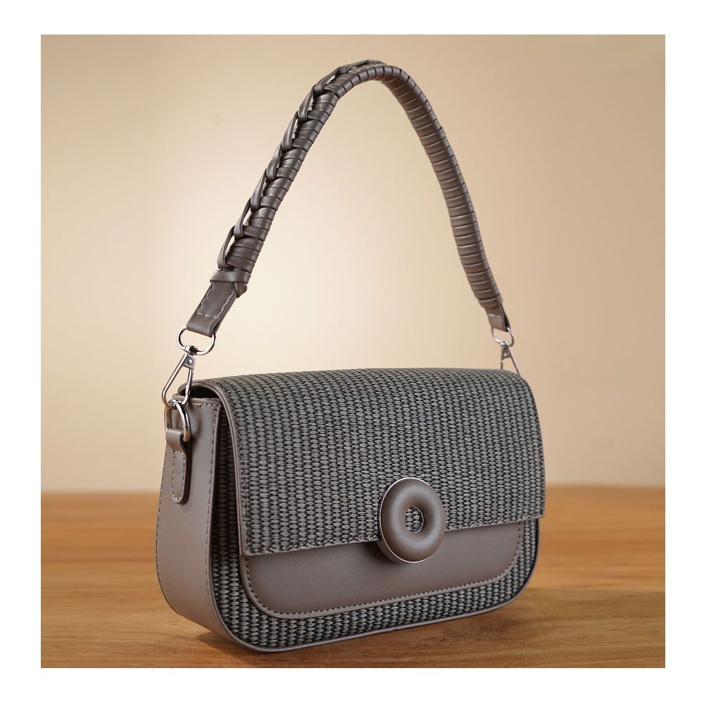 SJ Women's Hand Bag, Grey, 8802S - Main Image