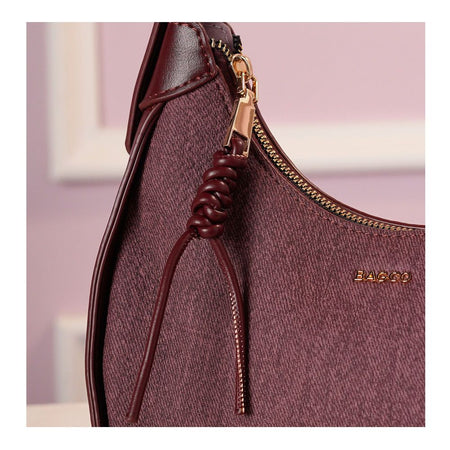 SJ Women's Hand Bag, Wind Red, JF01240900 - Image 3