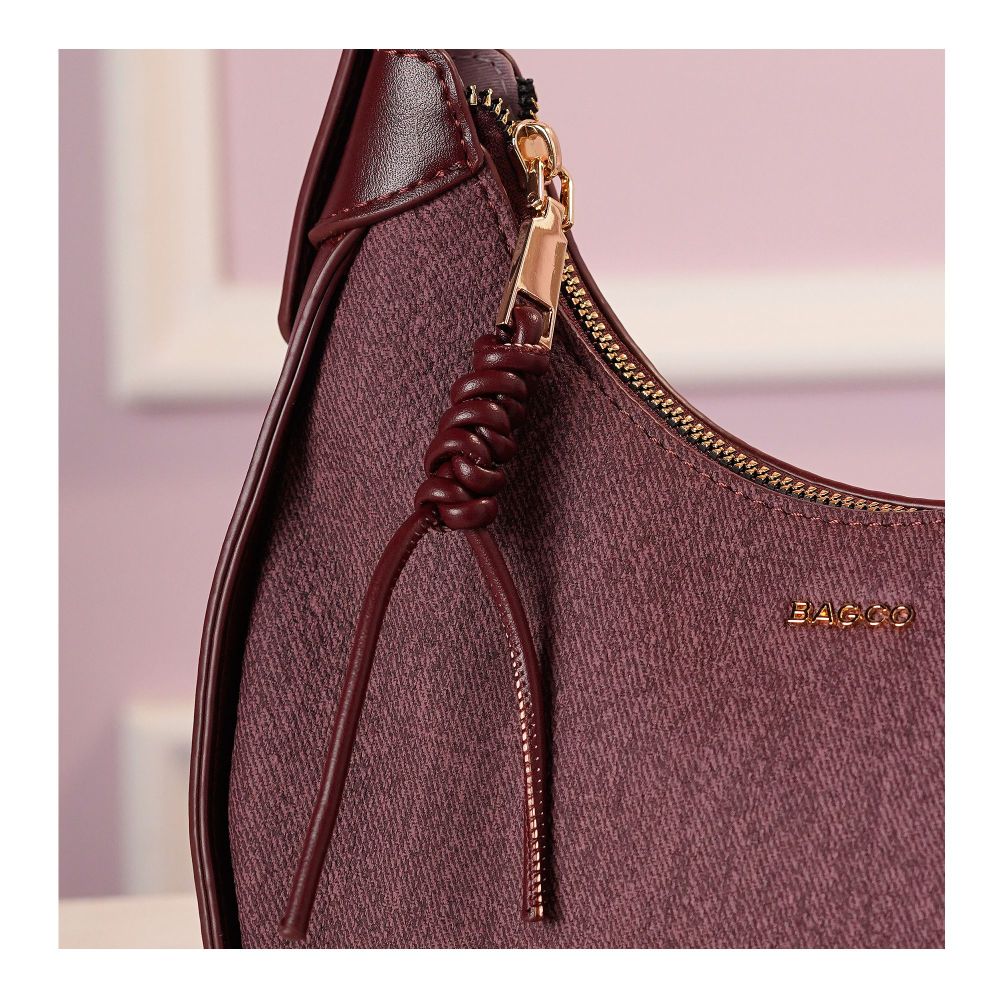 SJ Women's Hand Bag, Wind Red, JF01240900 - Image 3
