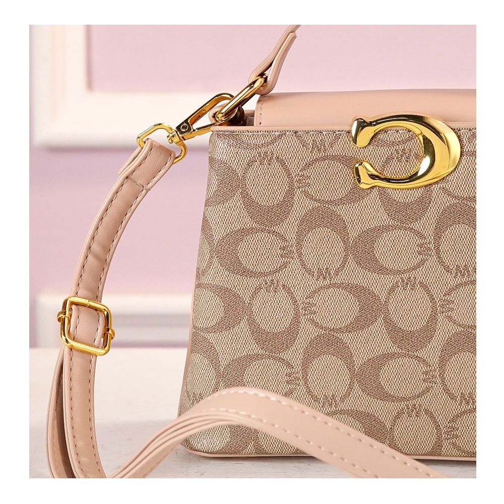 SJ Women's Hand Bag, Khakhi, 2078B - Image 3
