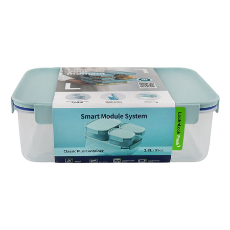 Lock & Lock Classic Plus Rectangular Container, BPA Free, 2.8 Liter, LLHPL406MIT - Image 2