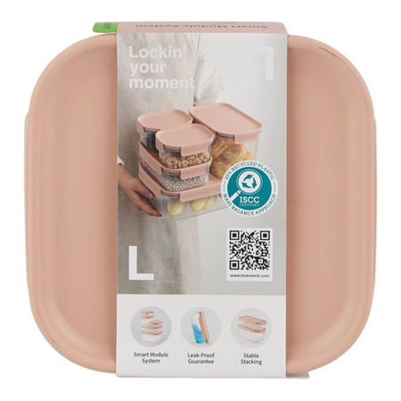 Lock & Lock Classic Plus Rectangular Container, BPA Free, 860ml, LLHPL451PIK - Image 4