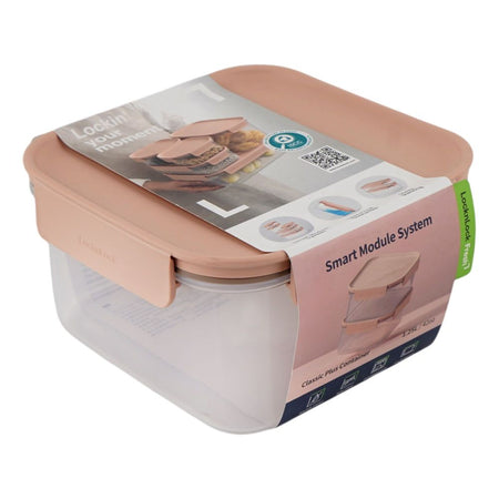 Lock & Lock Classic Plus Rectangular Container, BPA Free, 1.25 Liter, LLHPL452PIK - Main Image