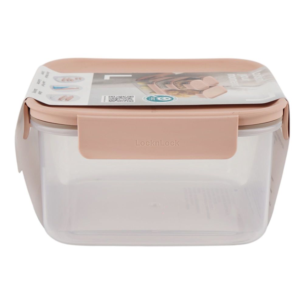 Lock & Lock Classic Plus Rectangular Container, BPA Free, 1.25 Liter, LLHPL452PIK - Image 3