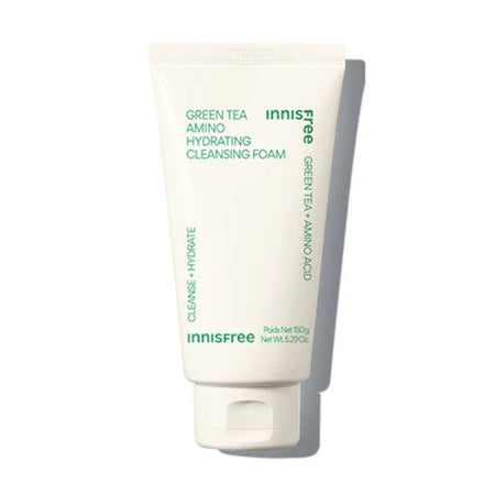 Innisfree Hydrating Cleansing Foam, Vegan, Green Tea + Amino Acid, For Hydrating & Moisturizing, 150g - Main Image